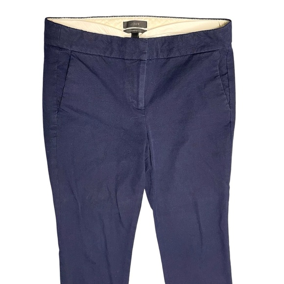 J. Crew Women’s Navy 4 Campbell Mid Rise Ankle Trouser with Two Way Stretch EUC - Picture 2 of 14